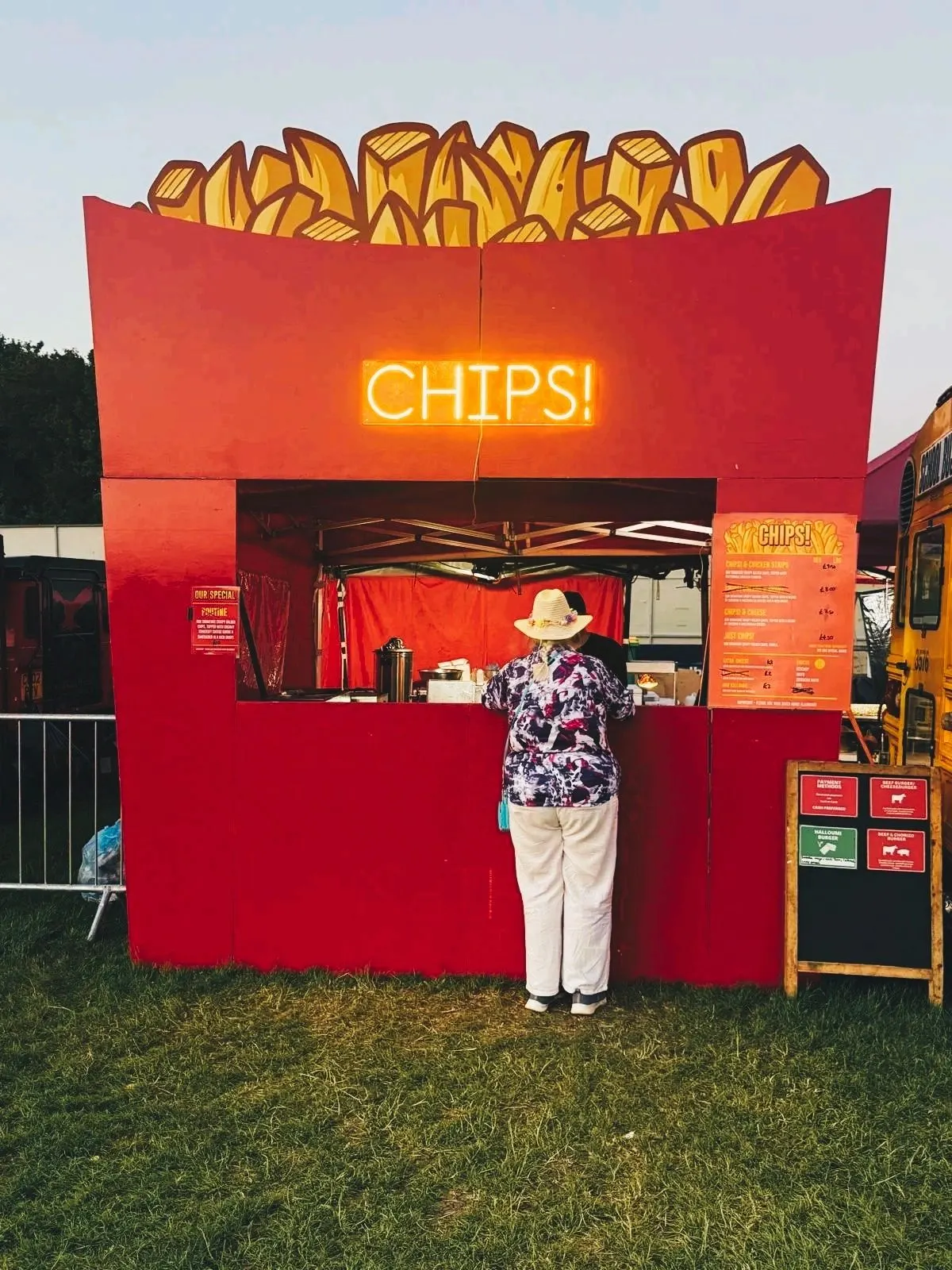 The CHIPS! loaded fries stall